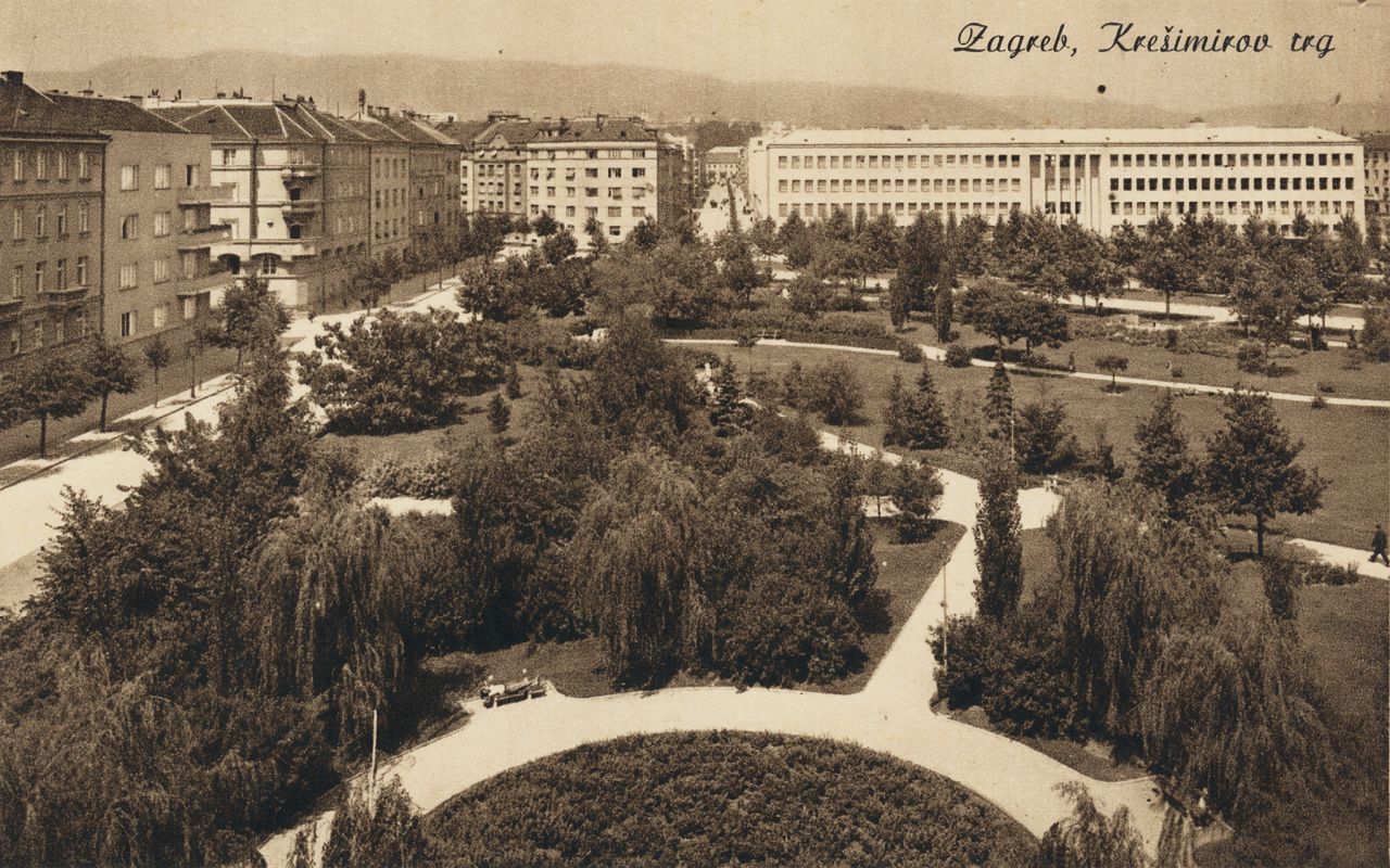 Trg kralja Petra Krešimira IV, oko 1940. godine